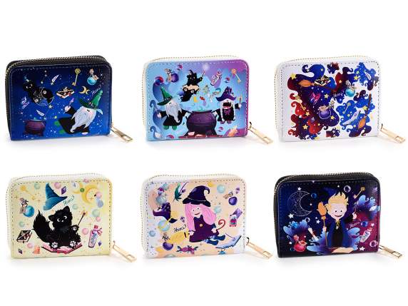 Faux leather wallet with zip MagicalKids